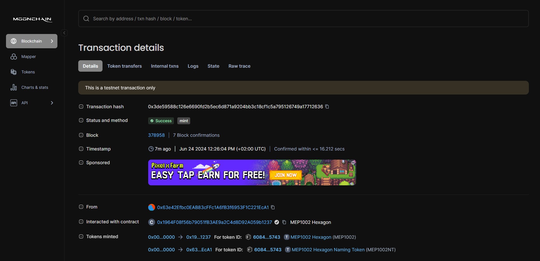 Moonchain_Hudson_Explorer_Transaction_Details
